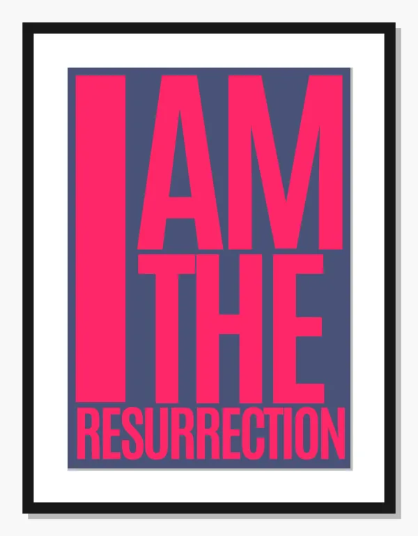 pink Typography wall art: Bold Declaration