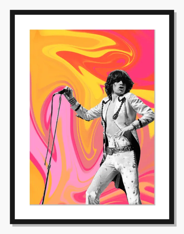 orange Icons wall art: Jagger