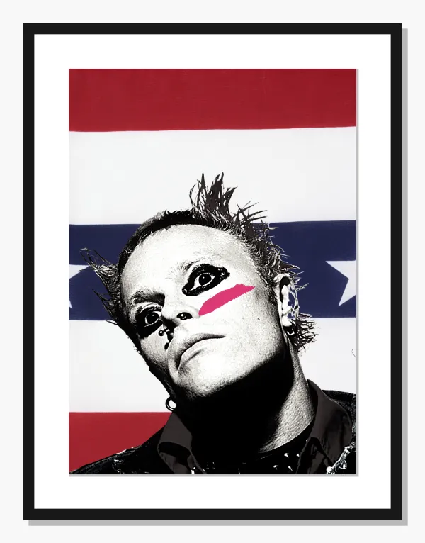 red Icons wall art: Stars, Stripes, and Spikes